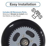 Chain Drive Rear Wheel Assembly for Razor E100, E125, E150, E175, & eSpark