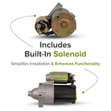 Electric Starter Motor with Solenoid for Kohler Engines 2409801, 2509808, 2509809, 2509811,6744, 2-2022-DR, & AM132702