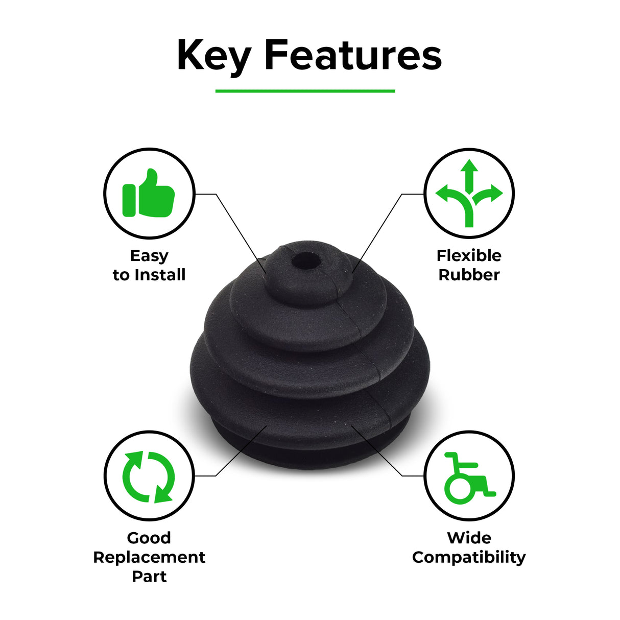 Joystick Boot for the Foldawheel PW-999UL & PW-1000XL Folding Electric Wheelchairs