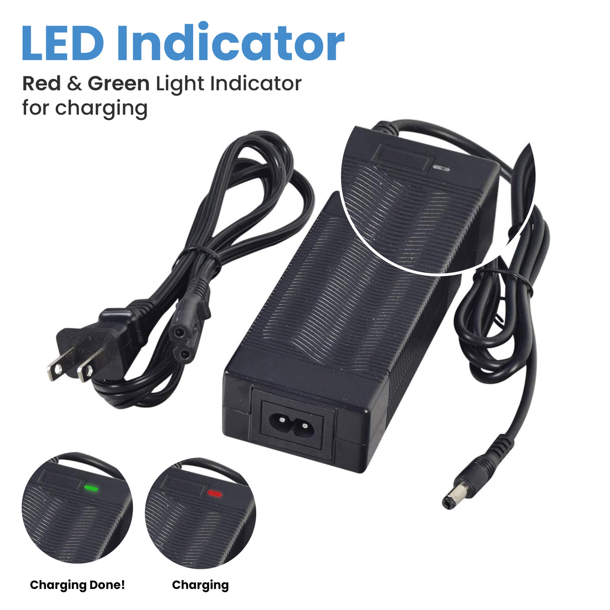 42 Volt Charger for Jetson® Bolt & Bolt Pro Electric Bicycles