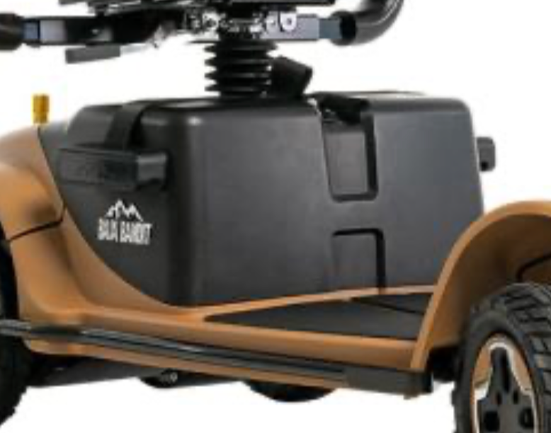 Lithium battery box assembly for the Baja Bandit off road mobility scooter