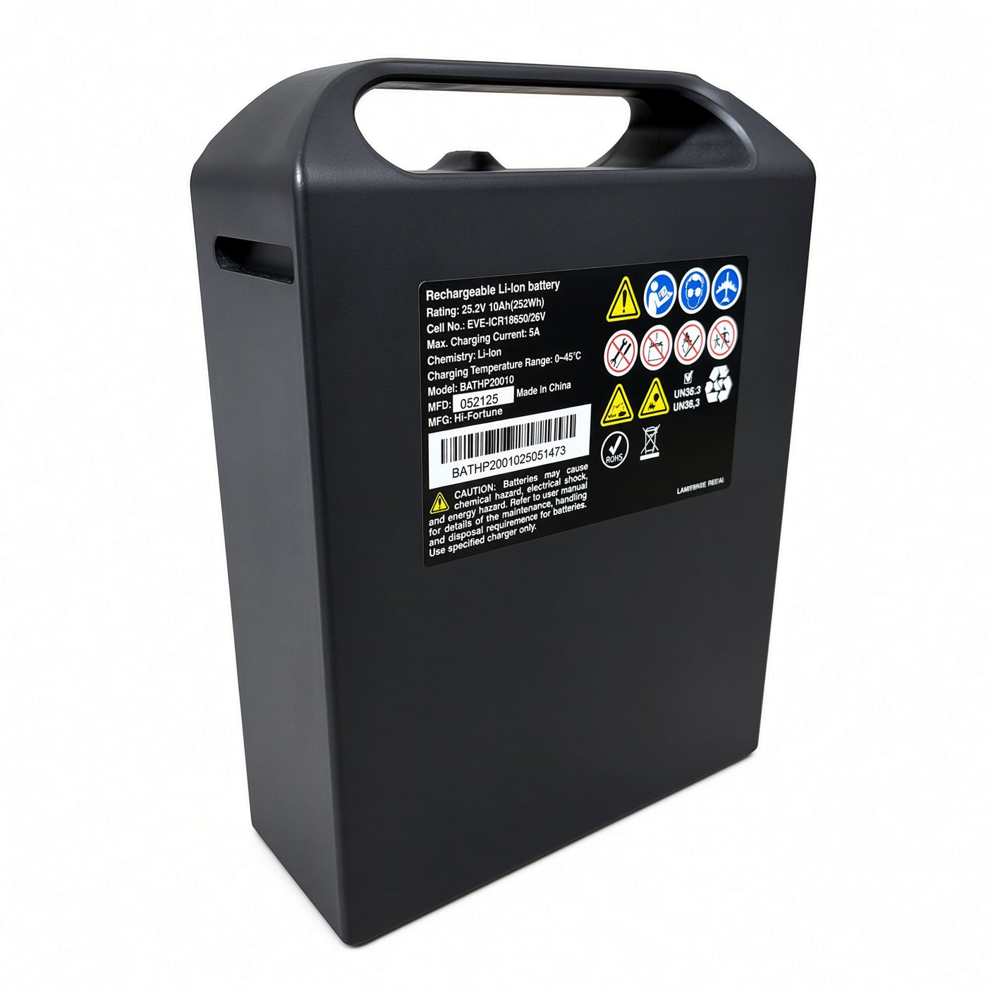 BATHP20010 - 10 Ah Lithium Battery Box Assembly for the Jazzy Ultra Light