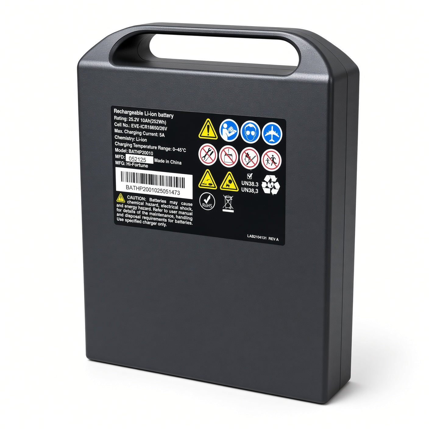 BATHP20010 - 10 Ah Lithium Battery Box Assembly for the Jazzy Ultra Light