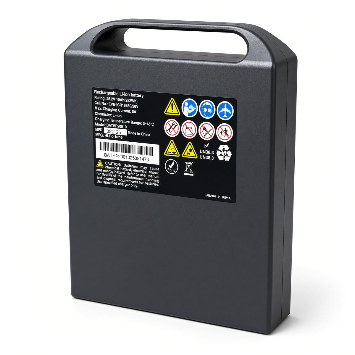 BATHP20010 - 10 Ah Lithium Battery Box Assembly for the Jazzy Ultra Light