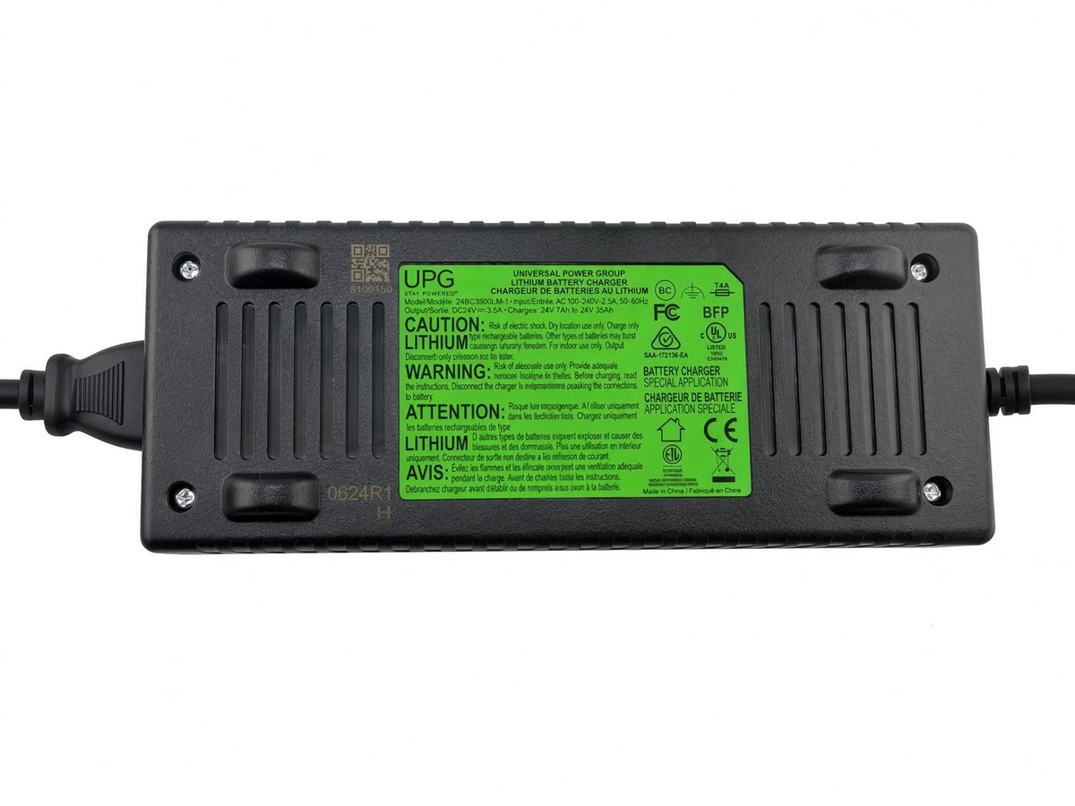 Replacement lithium charger for the Pride Go-Go Super Portable SC15 and Go-Go Endurance AL+, OEM part ELE2200784