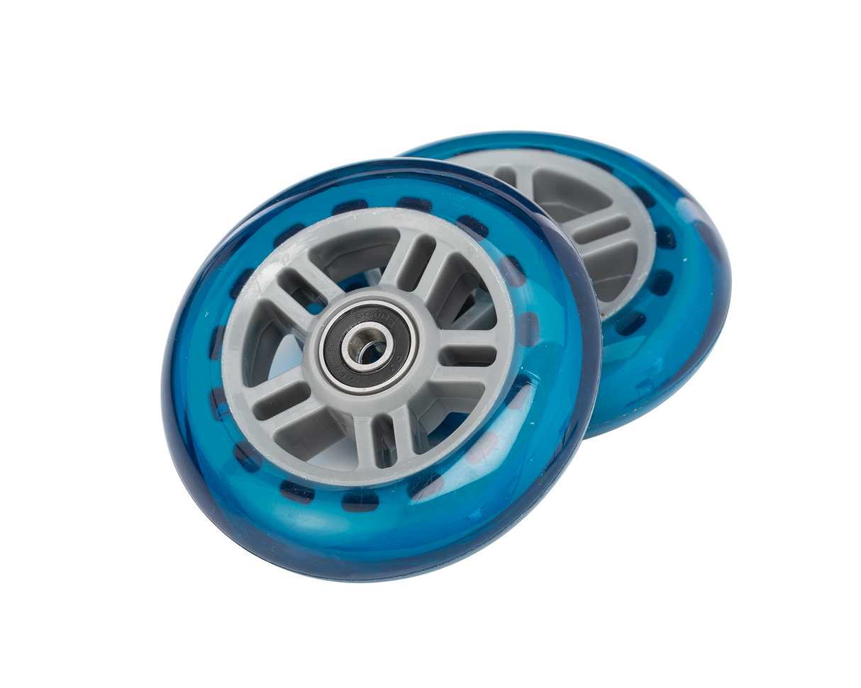 98 mm Kick Scooter Wheels with Bearings (Set of 2)