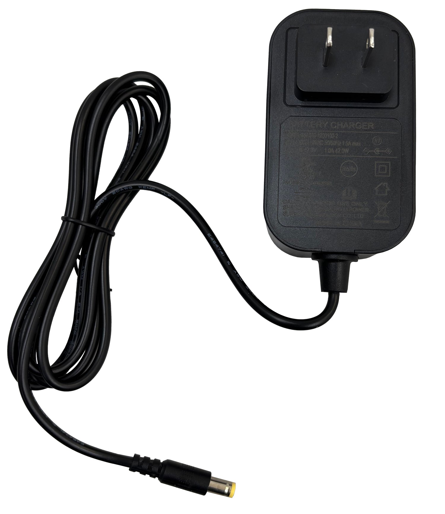 42 Volt Lithium Battery Charger for Hover-1 Eagle, Edge, & H1 TRAK