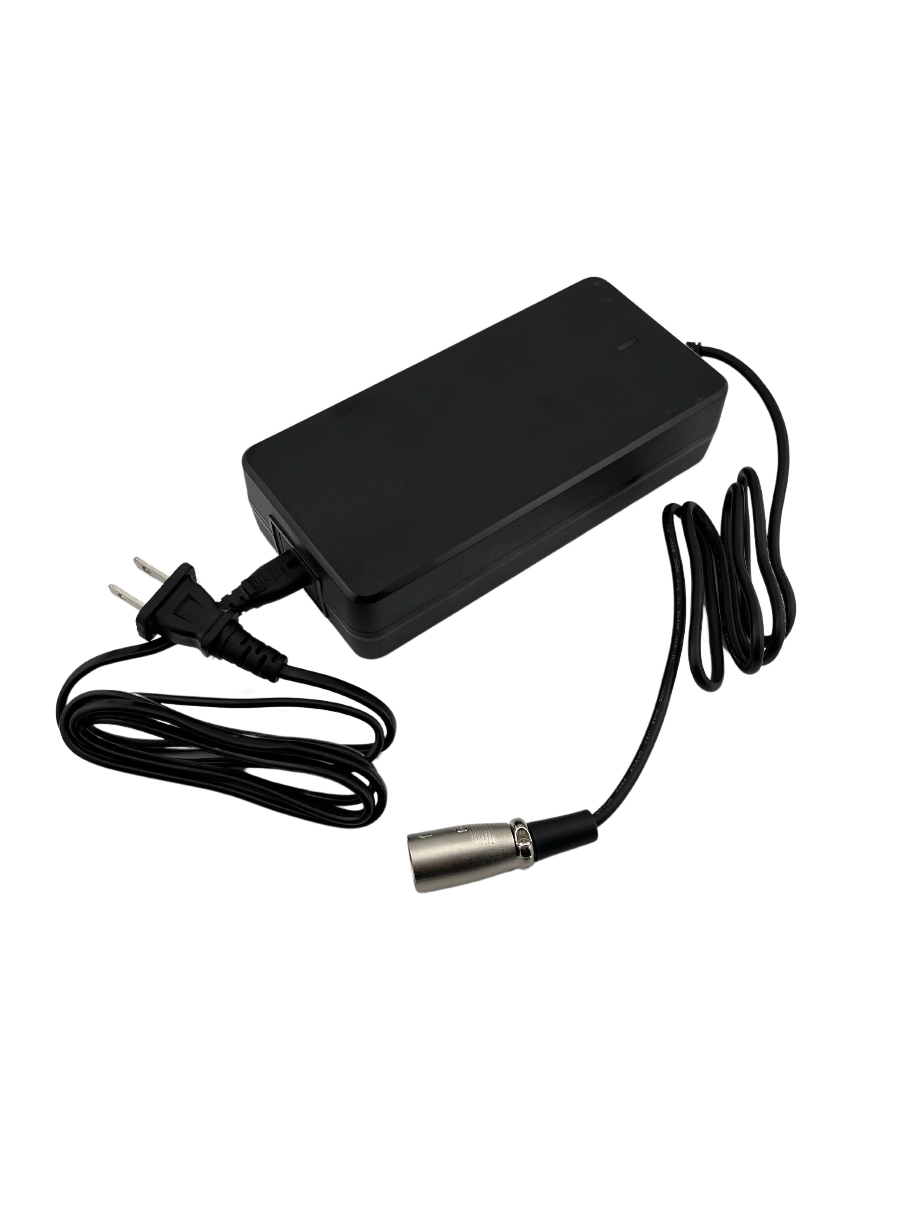 Chargeur Batterie Lithium 36V – 3 Broches – Pour Scooter, Moto, Vélo Électrique