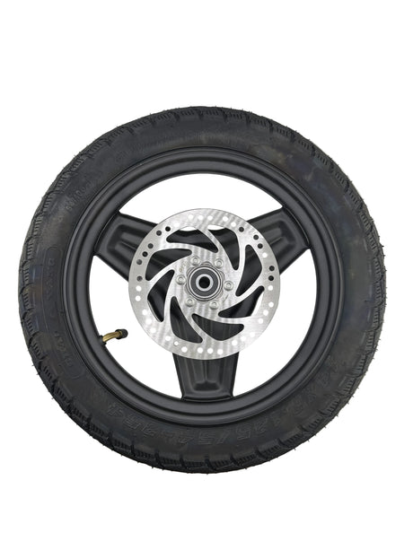 Front Wheel Assembly with 140 mm Disc Brake for the Caroma P7 Electric Scooter