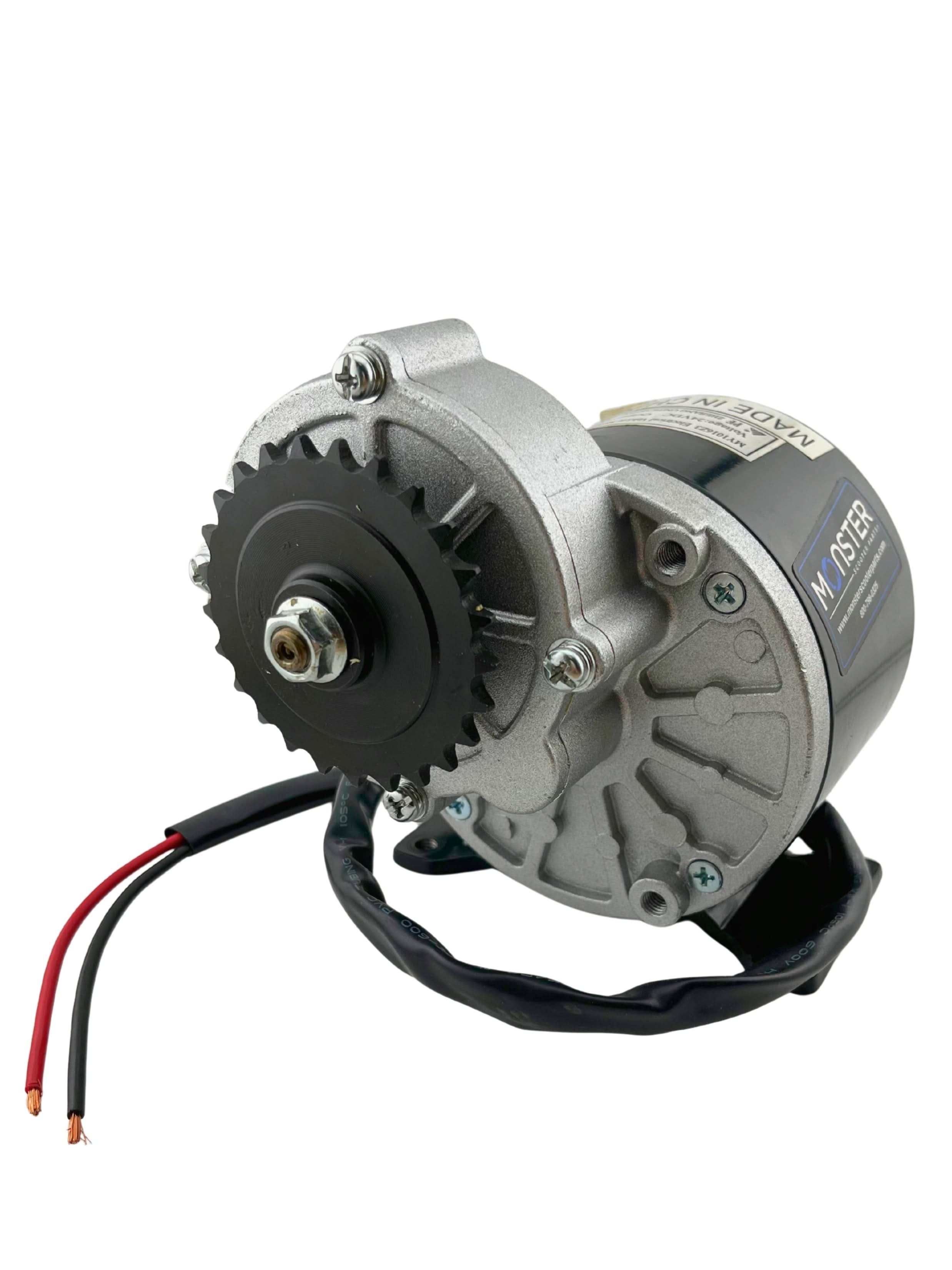mm bis gear 24 Volt 350 Watt MY1016Z3 Gear Reduction Electric Motor with 25 Tooth – Monster Scooter Parts