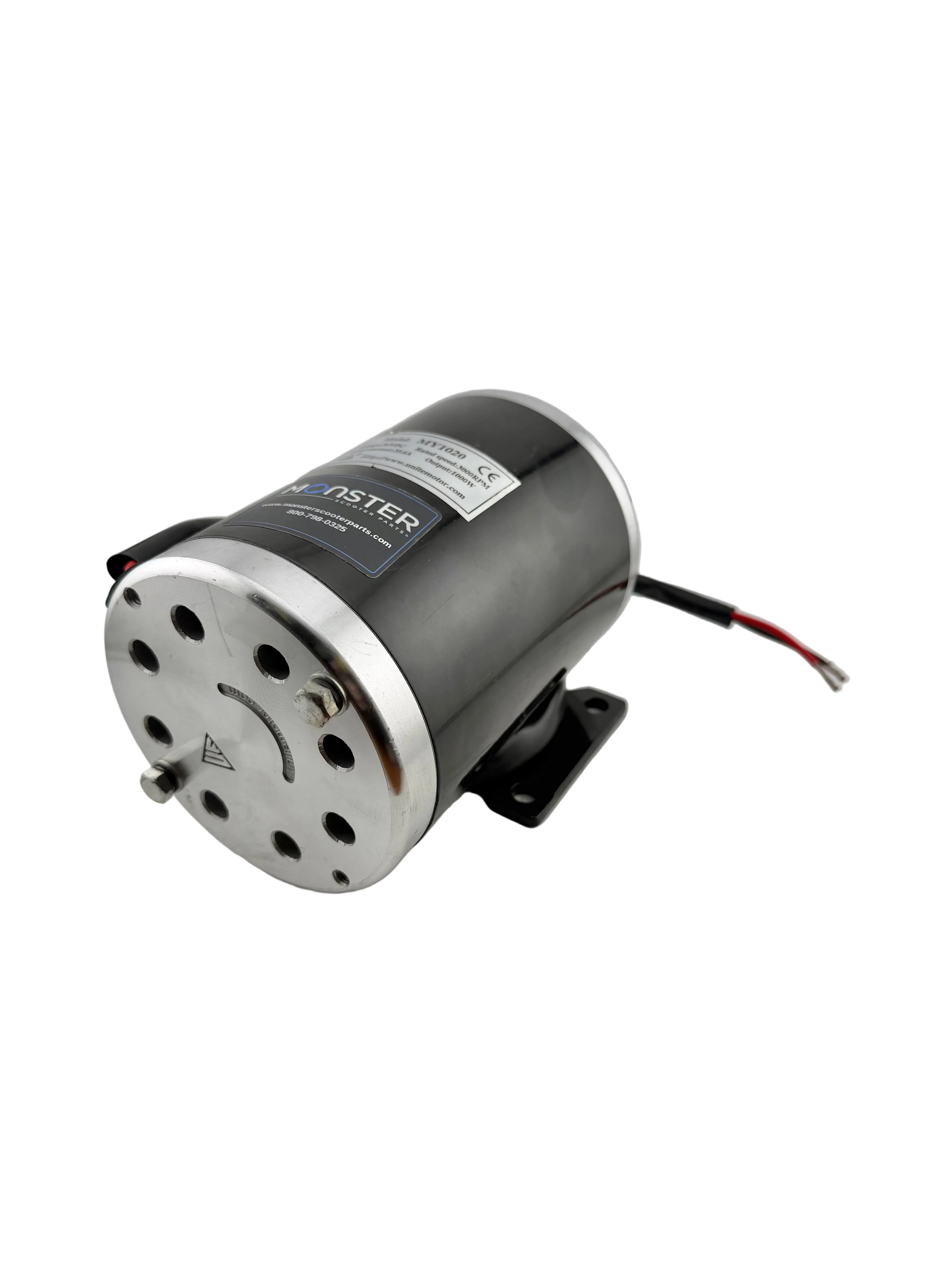 36 Volt 1000 Watt MY1020 Electric Motor with 11 Tooth 8 mm 05T Chain Sprocket & Bracket for Scooters, Bikes, & Go-Karts (Blemished)