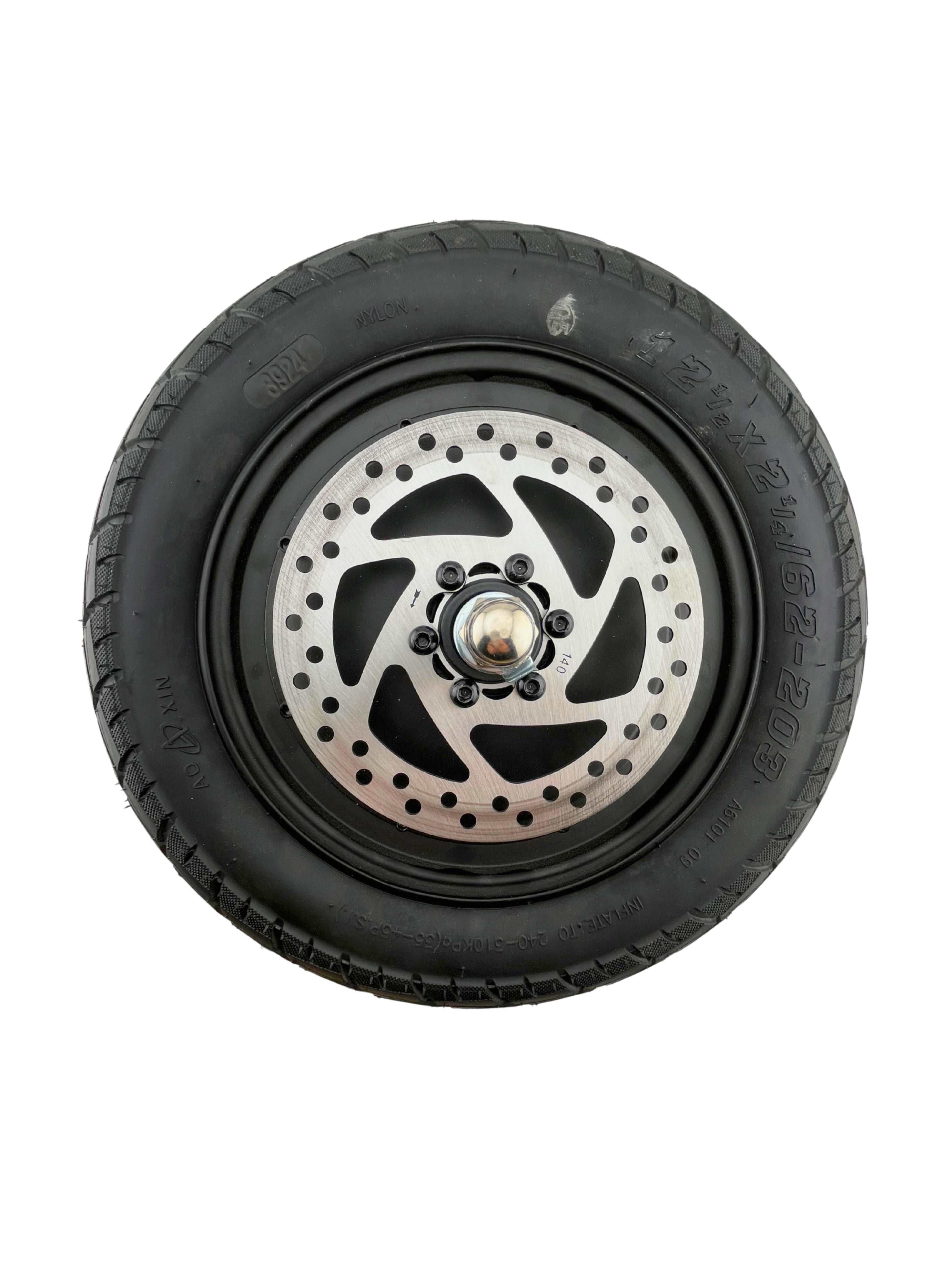 Rear Wheel Assembly with Hub Motor for the Caroma Z2 Electric Scooter