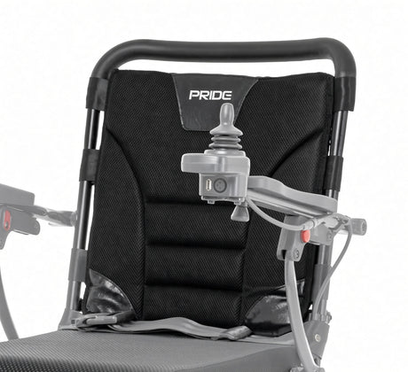 This is the backrest cushion for the Jazzy Carbon travel chair Pride part number CUS2200013