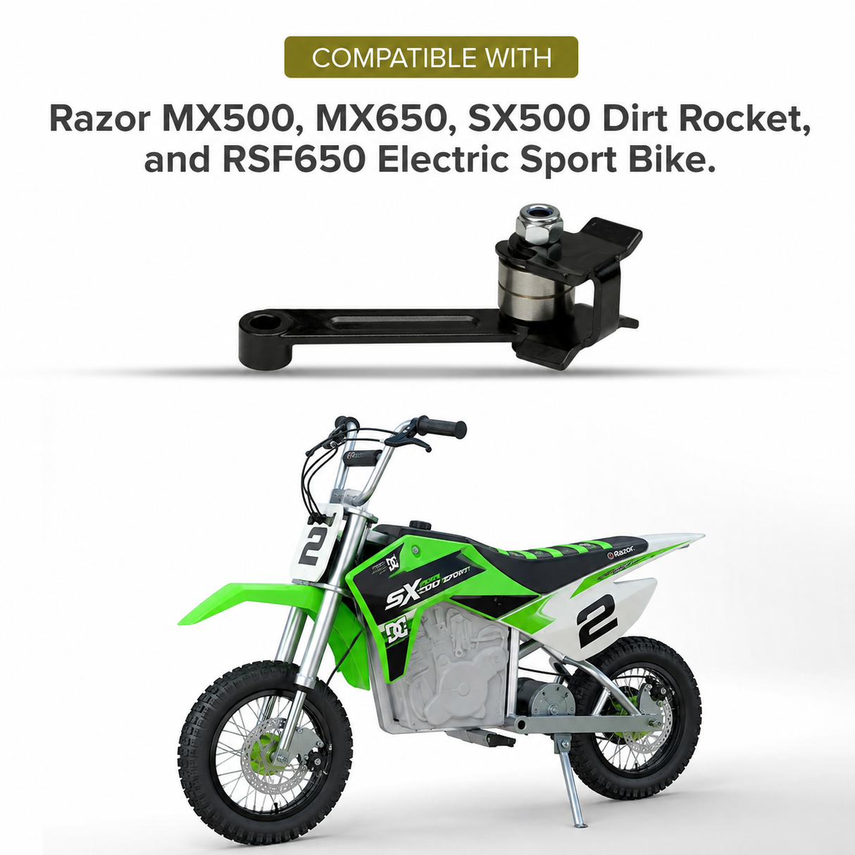 Chain Tensioner with Springs for Razor MX500, MX650, SX500 Dirt Rocket, & RSF650 Electric Sport Bike