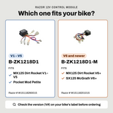 B-ZK1218D1 / B-ZK1218D1-M Control Module for the Razor MX125 Dirt Bike, Pocket Mod Petite & SX125 McGrath