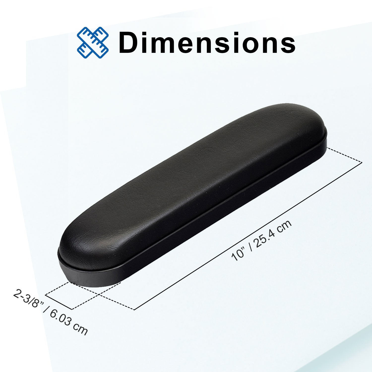 Desk Length Armrest Pads for Quantum Power Chairs (Version 2) (Set of Two) (SETLRAM1115)