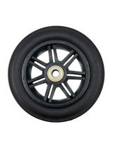 8"x2" (200x50) Black Flat-Free Front Wheel Assembly for the Drive Medical Spitfire Scout DLX 4-Wheel Scooter (SC31017-D)