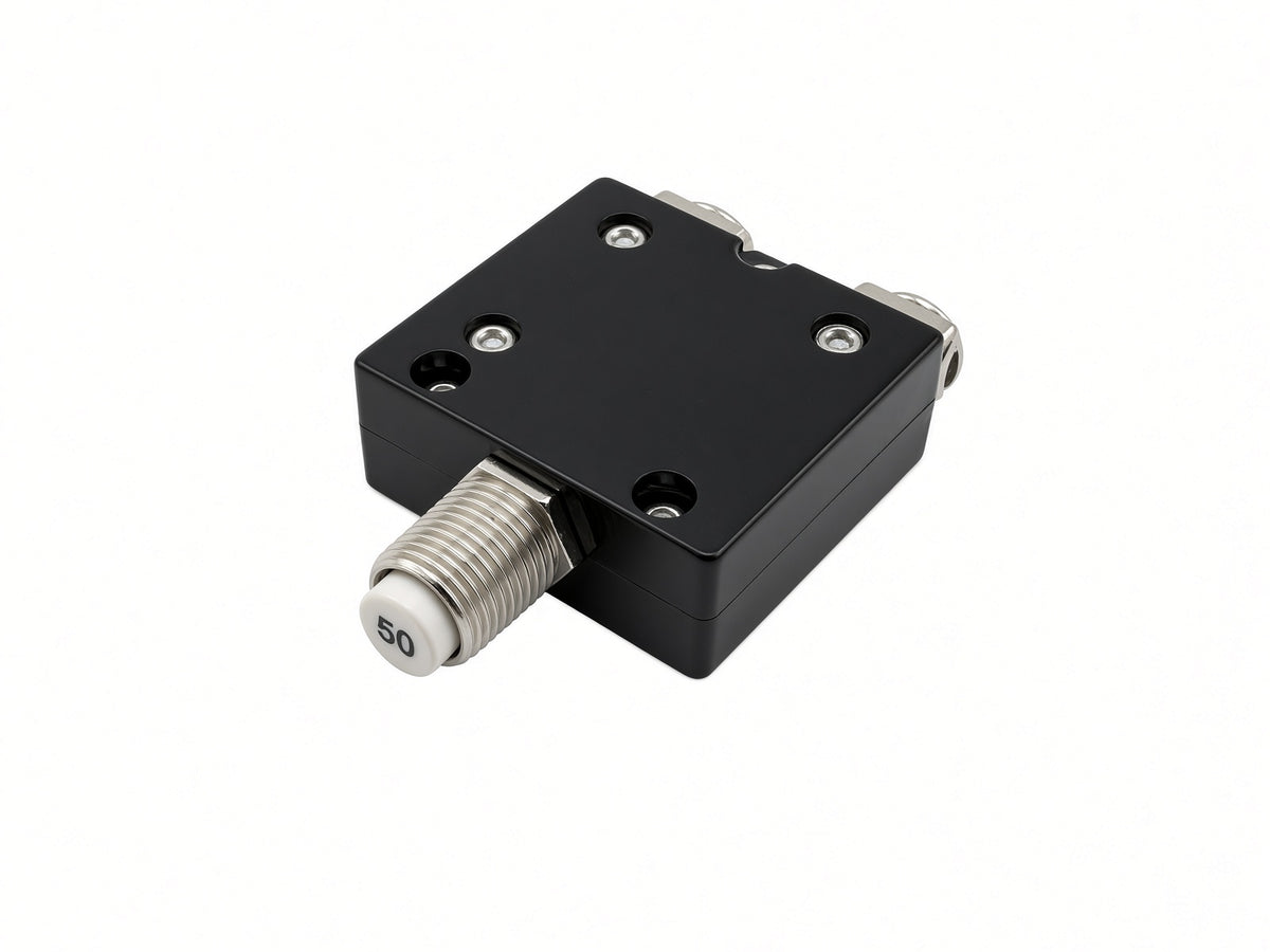 ELE1802761 50 Amp Circuit Breaker with Right Angle Screw Terminals