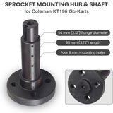 Sprocket Mounting Hub & Shaft for Coleman KT196 & CK196 Go-Karts