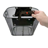 Universal Wire Basket with Quick-Release Mounting Hardware for Bicycles & Scooters