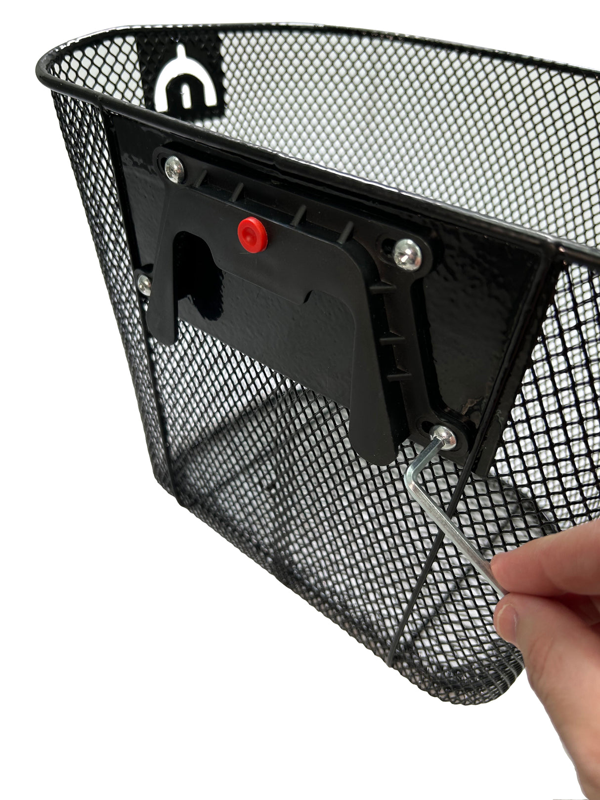 Universal Wire Basket with Quick-Release Mounting Hardware for Bicycles & Scooters