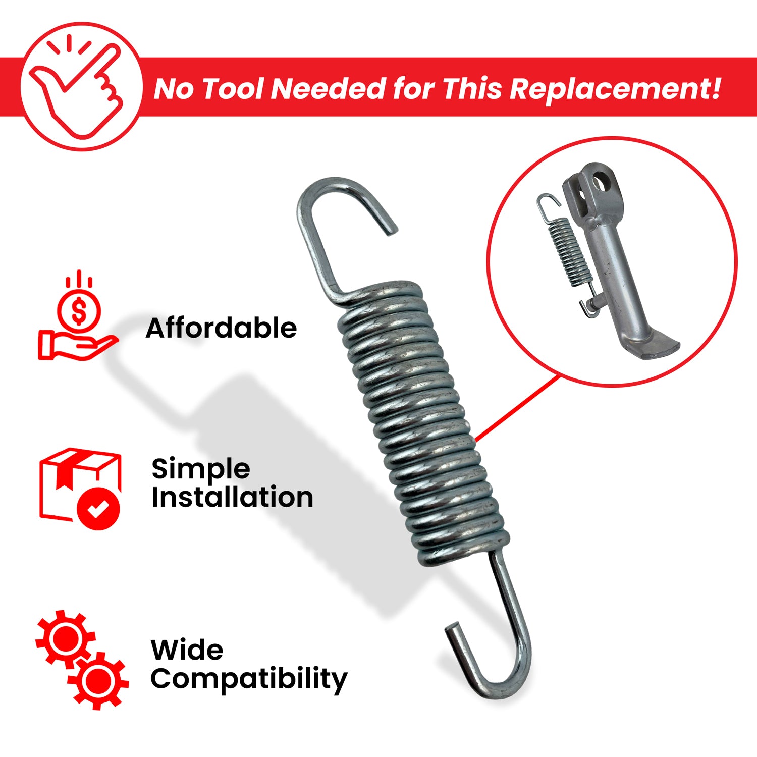 Kickstand Spring for the Coleman CT100U Trail Mini Bike