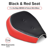 Black & Red Seat for the Baja MB165 & Falcon Mini Bikes