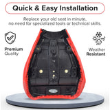Black & Red Seat for the Baja MB165 & Falcon Mini Bikes