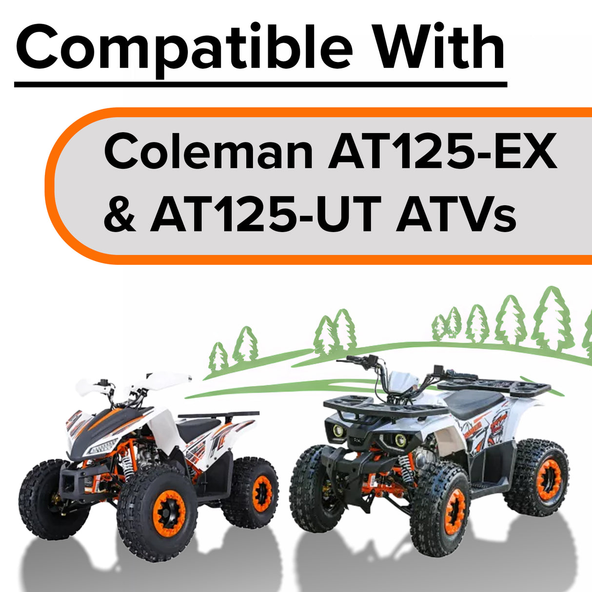 Foot Platforms for Coleman AT125-EX & AT125-UT ATVs