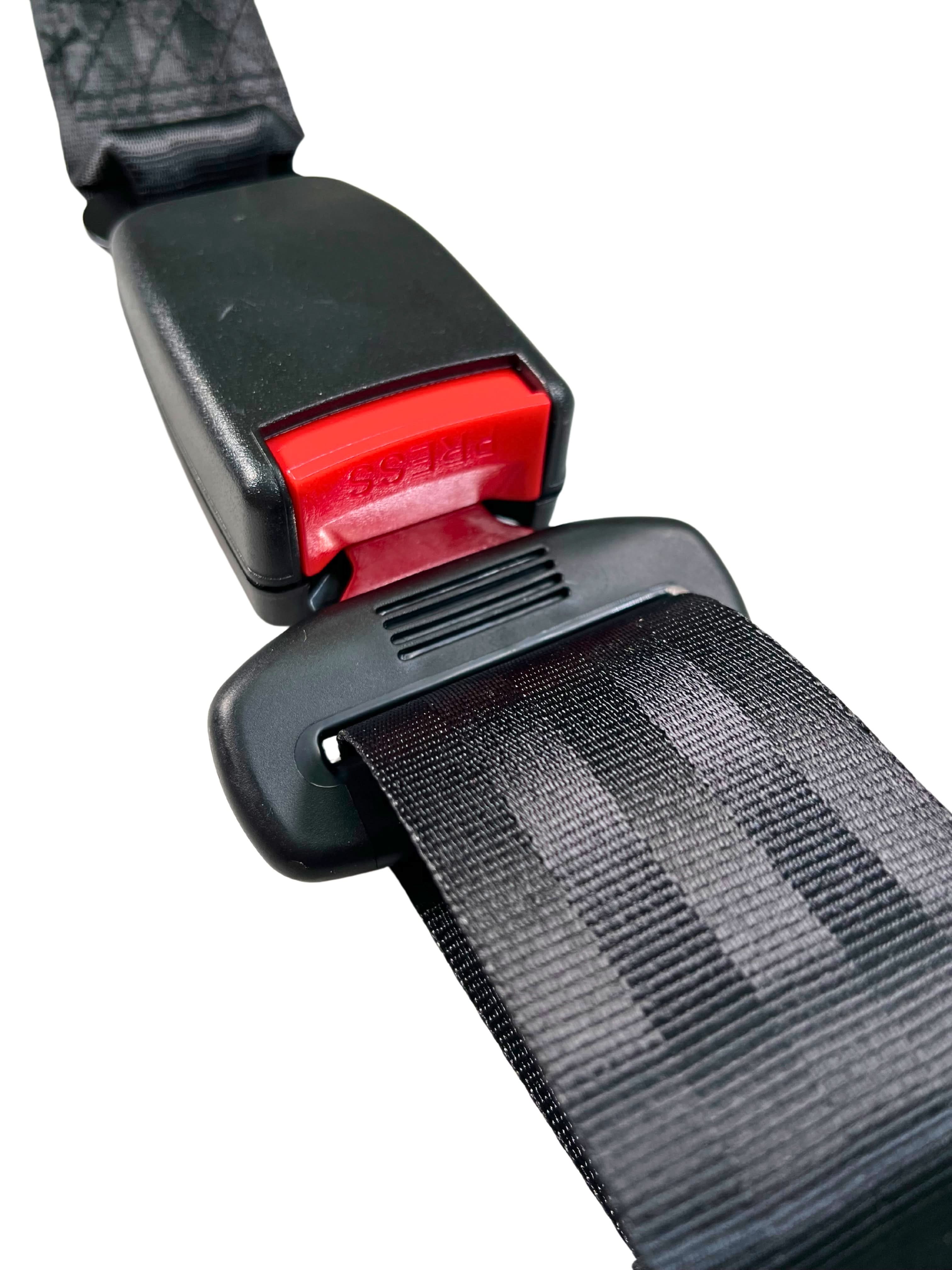 thumbnail image 2 of Stay Safe: 2-Pack Retractable 3-Point Safety Seat Belt Straps - Adjustable Kit (Beige) 2 of 5