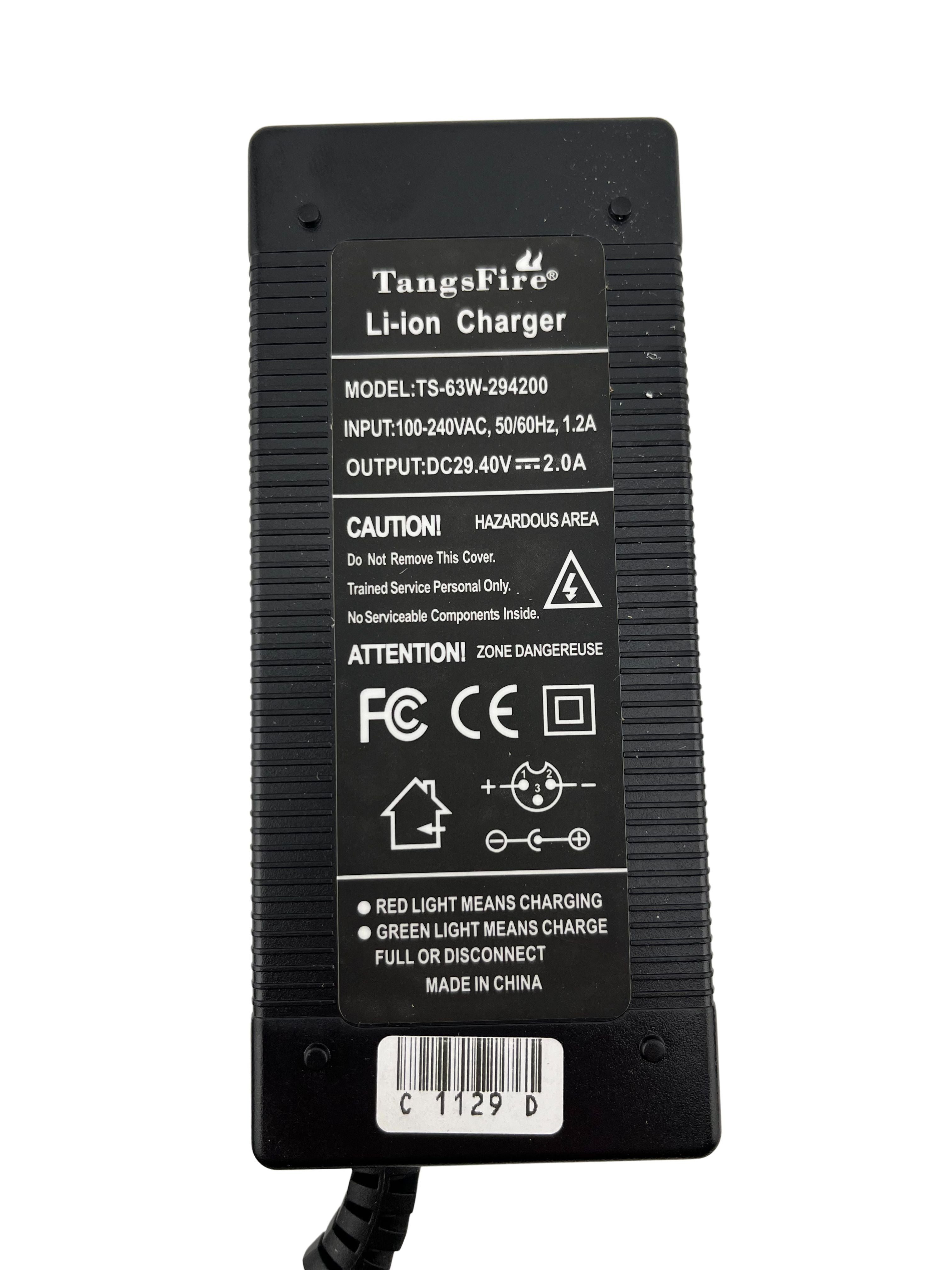 24 Volt 2.0 Amp Lithium Battery Charger for the EV Rider Transport M Power Chair (HW-94282026)