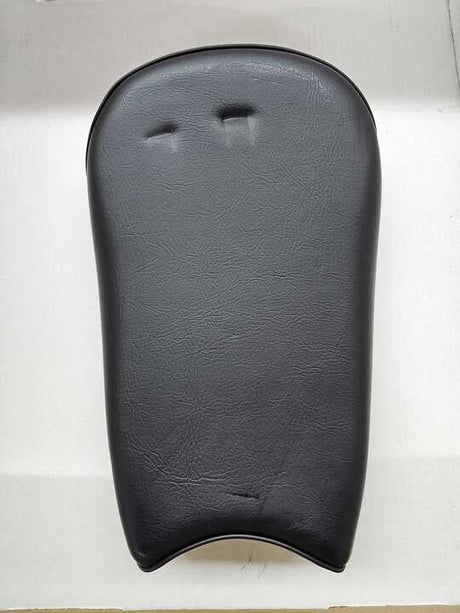 Black leather case, designed as a Seat for the Coleman CT200U-EX Mini Bike (Blemished), displayed on a white surface.