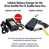 Comparison file for the Gen 1 vs Gen 2 battery charger for lithium batteries only