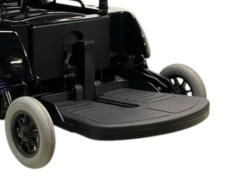 FRMASMB3969 9.55" Footrest Platform Assembly with Bracket for the Jazzy 1113 power chair, OEM replacement.