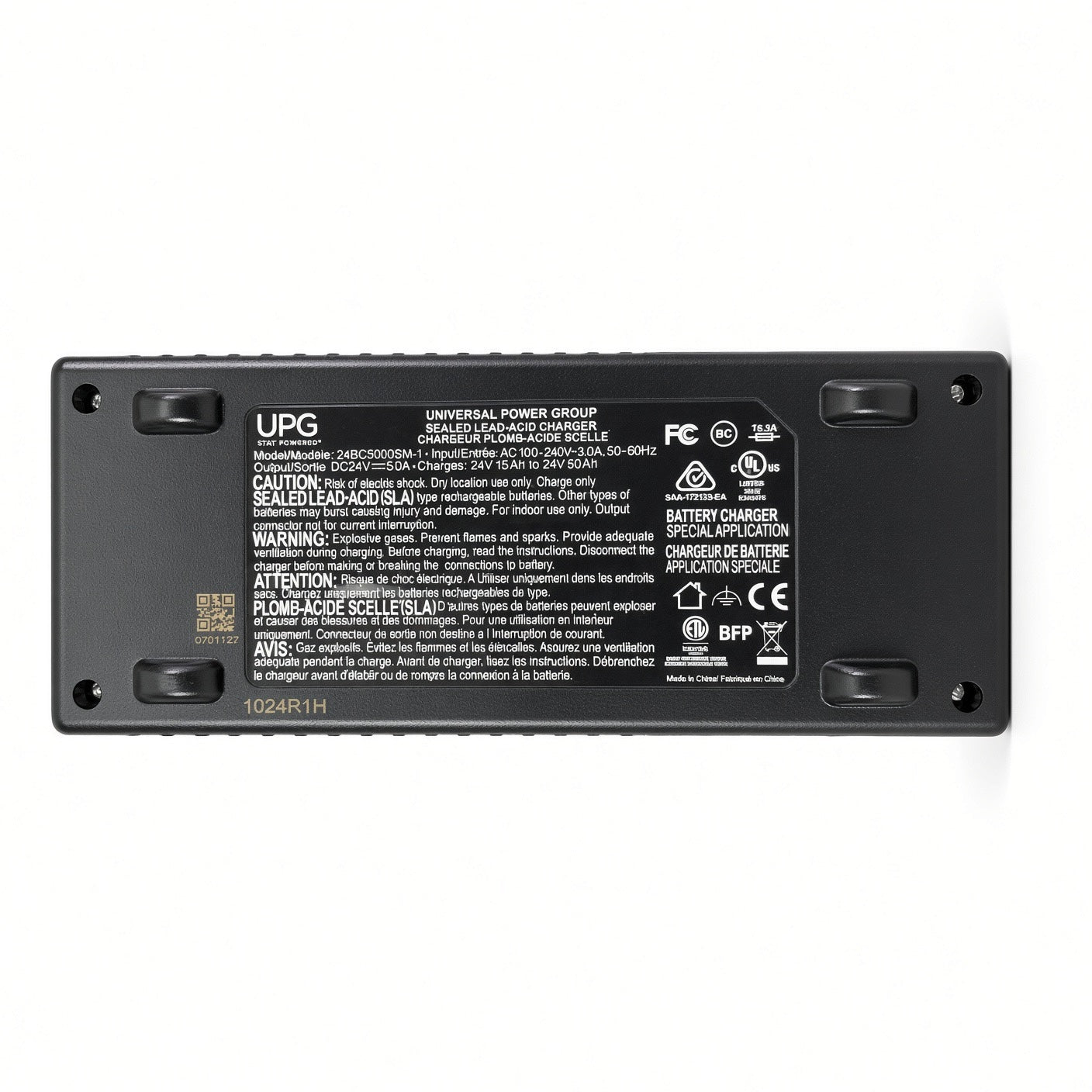 ELE2301732 - 24 Volt 5 Amp Charge360 Sealed Lead-Acid Battery Charger with Magnetic Connector for the Pride Victory Platinum (SC710PLA) - UPG 24BC5000SM-1