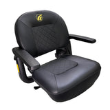 SN4-BLK-1816-160 18"x16" black vinyl seat assembly for the Golden LiteRider Envy (GP162).