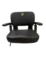 20"x18" Black Stadium Seat Assembly with Armrests for Golden Companion I (GC240) & II (GC340, GC440) Mobility Scooters (SN4-BLK-2018-R4A)