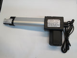 Motor for Golden Technologies Single Motor Lift Chairs (Blemished) shown with a black and silver tube connected to a black cord, featuring a close-up of the wormdrive system and visible warning label.