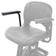 Right armrest highlighted on the Golden Buzzaround CarryOn seat