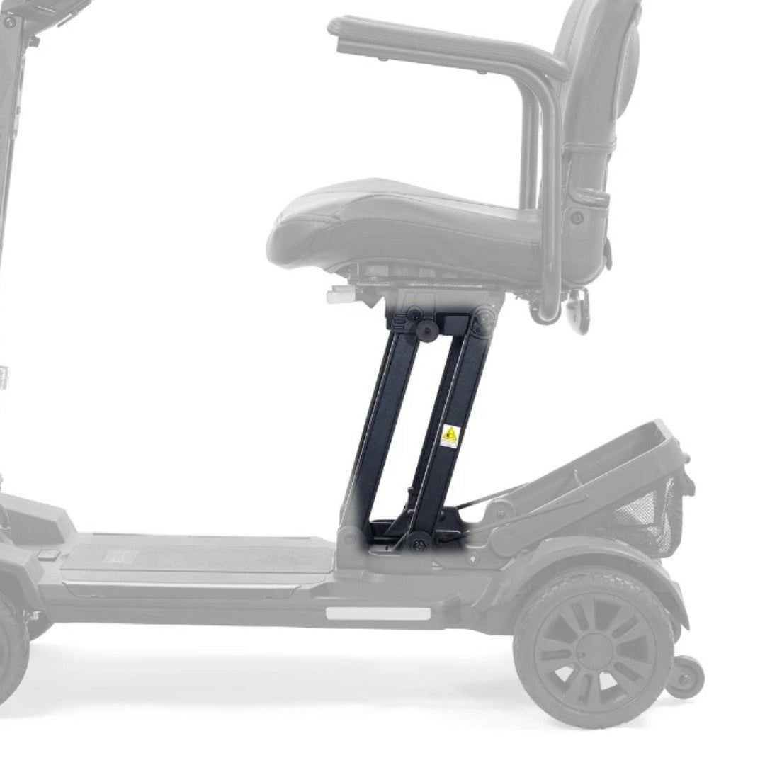 Black seat pedestal highlighted on the Golden Buzzaround CarryOn (GB120C)