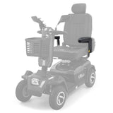 Golden Eagle GR595 left and right arm assemblies shown in color; the rest of the scooter is greyed out