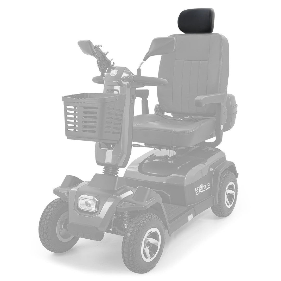 Golden Eagle GR595 headrest shown in color; the rest of the scooter is greyed out
