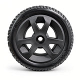 Outer side of the Golden Companion II (GC340B/E & GC440B/E) rear wheel assembly MBW-0023, showing the black rim, center hub, and Golden and 273x91 sidewall markings.