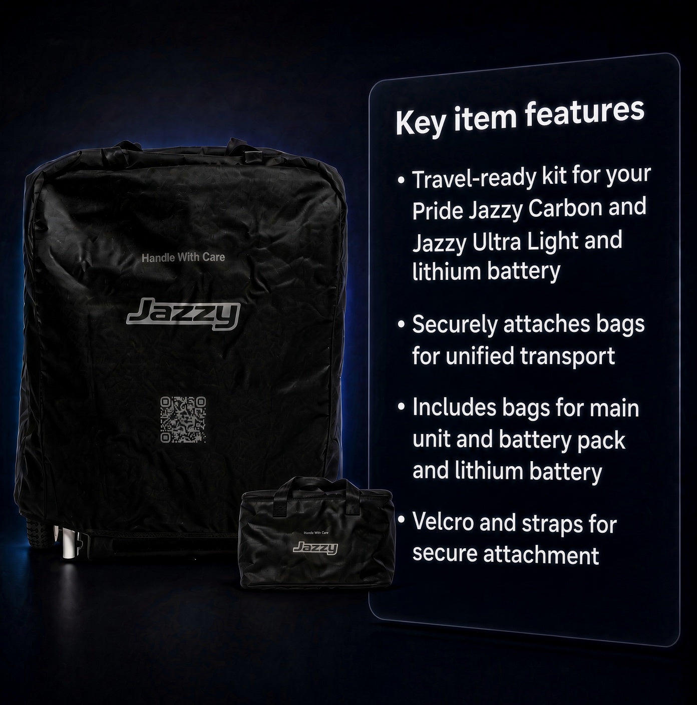 KIT2400569 - Travel Bag Kit for the Jazzy Carbon & Jazzy Ultra Light Power Chairs
