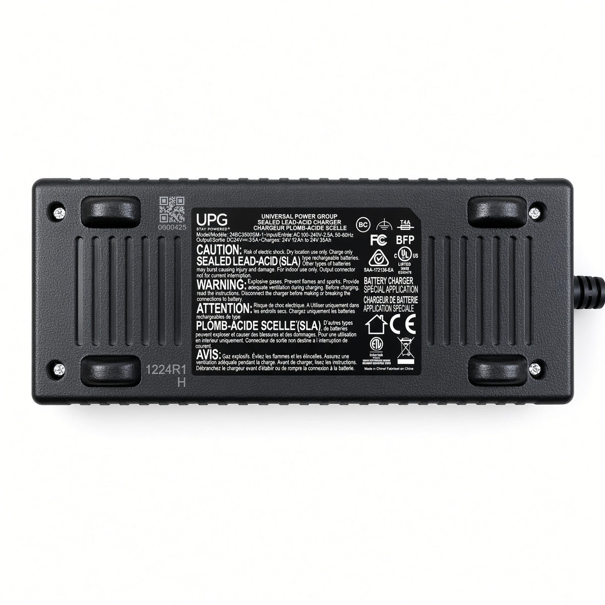 UPG 24BC3500SM-1 24 volt 3.5 amp magnetic SLA mobility scooter charger
