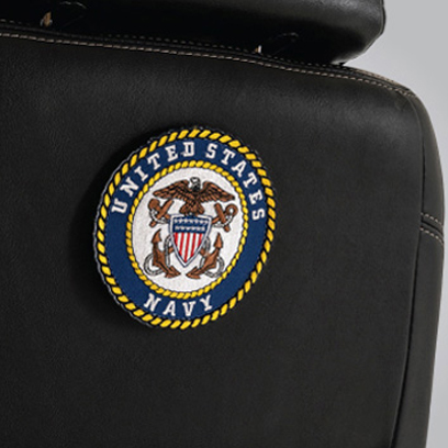 Loop-fastener backing on the Pride ACC140244 Navy patch