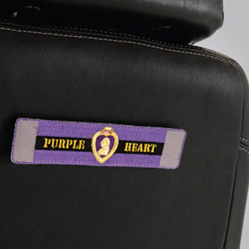 ACC140238 - 6" x 1.25" Purple Heart Military Patch for Pride Power Chairs & Scooters