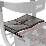 Drive Medical 102662-13 seat upholstery with red handle for the Nitro Sprint Rollator