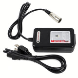 XLR charging connector on the Go-Go Carbon (SC25) 24V 2A lithium charger