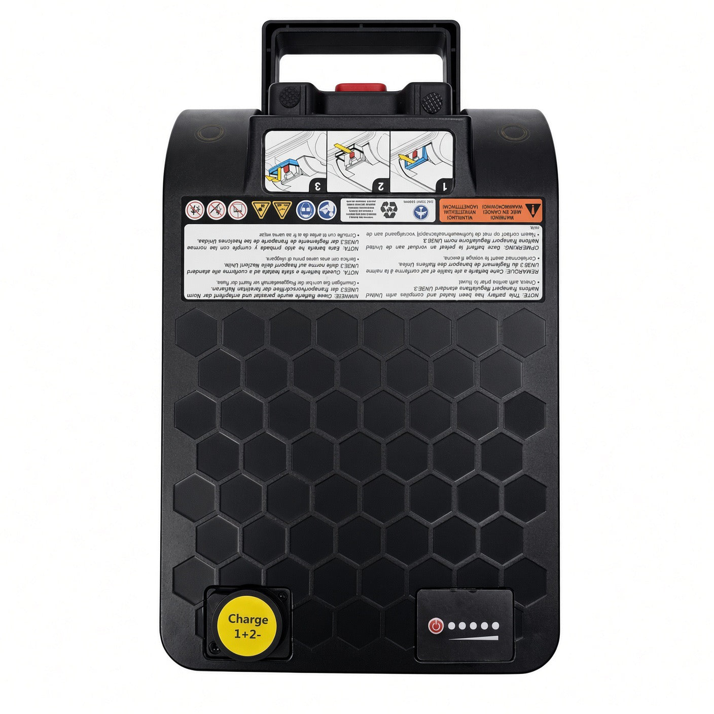 Alternate view of the Pride BAT2402057 24V 12Ah lithium battery assembly for the Go-Go Carbon (SC25)